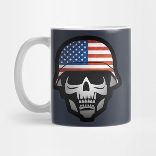 Military American Skull Mug